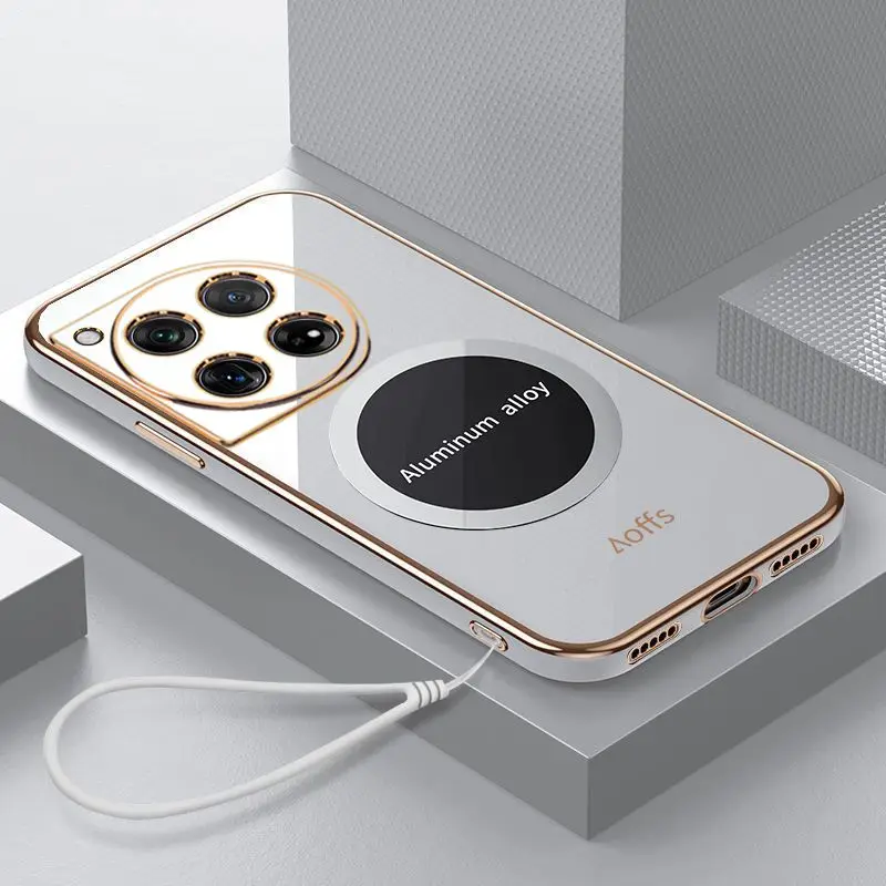 Funda de TPU suave para OnePlus 12, cubierta trasera protectora delgada magnética para OnePlus 12 One Plus 12 1 + 12, carcasa de teléfono - imagen 2