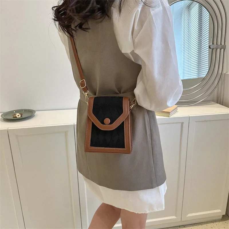 Bolso de moda para teléfono móvil para mujer, bolso de mano de piel sintética con bolsillo para teléfono, bolso de hombro, bolsos cruzados para mujer, bolsos pequeños para teléfonos - imagen 3