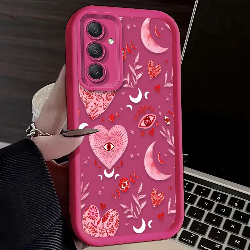 Funda con patrón de corazón de amor artístico para Samsung Galaxy A54 A05S A05 A34 A24 A14 A53 A33 A23 A13 A52 A52S A32 A22 A12 A71 A51 A31 - imagen 5