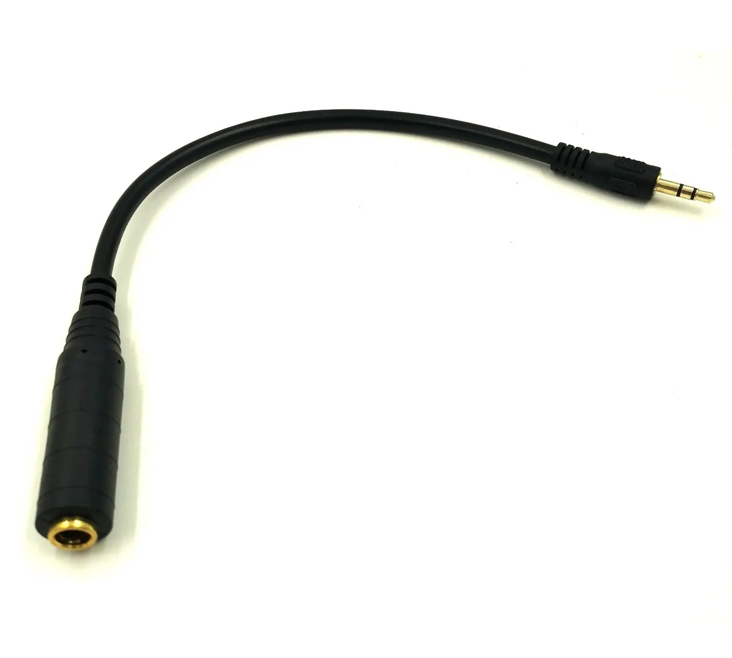 Adaptador de Cable de extensión de Audio estéreo HIFI de 30CM, conector hembra de 6,35mm a macho de 3,5mm, enchufe de micrófono de 0,3 m, 1 pies, calidad de sonido Hi-Fi