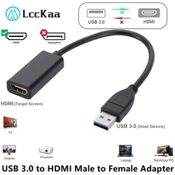 Adaptador USB 3.0 a HDMI 1080p para PC portátil y monitor