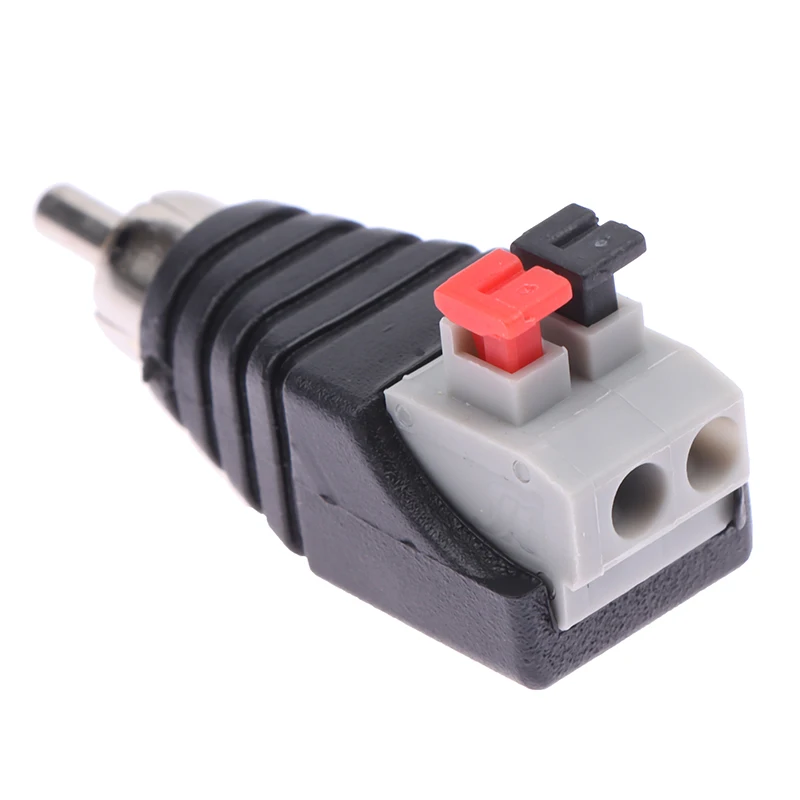 Cable de altavoz a Cable macho de Audio, conector profesional de presión rápida, adaptador de conector RCA, accesorios de Cable de crimpado, 2 uds. - imagen 4