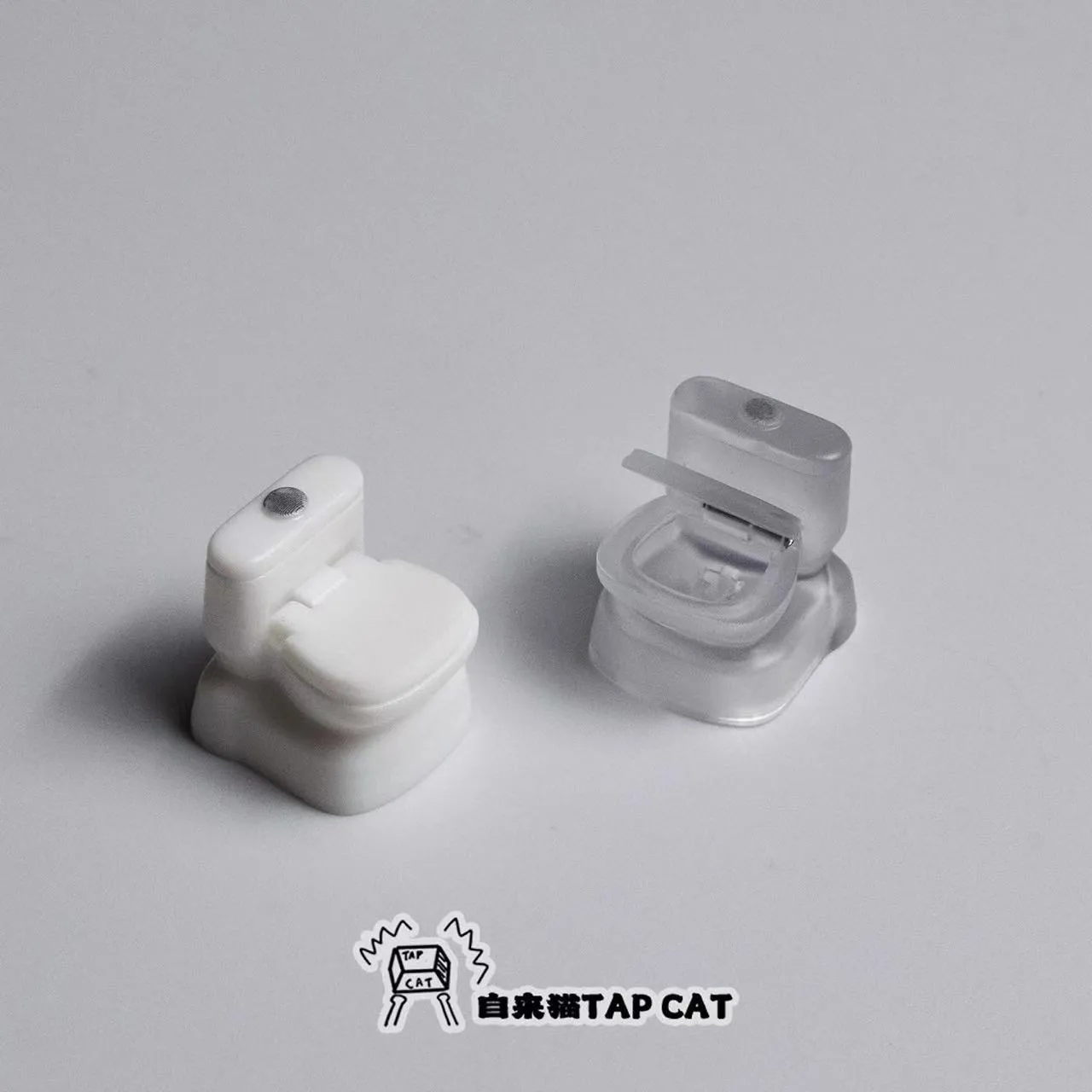 Inodoro (tapa que se puede abrir) teclado mecánico cruzado absdIY con teclas creativas personalizadas con alta apariencia y transparentes - imagen 5