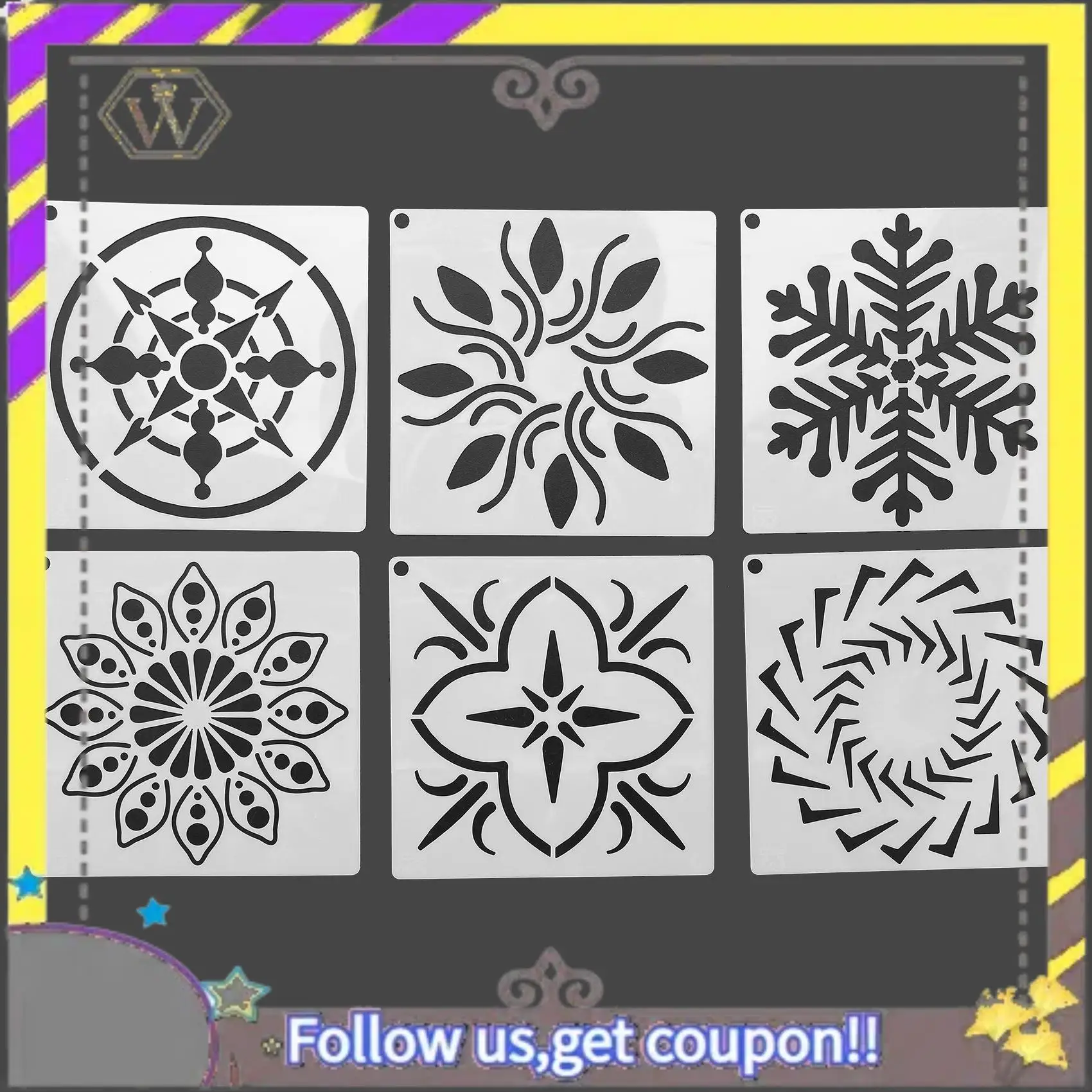 Plantillas de pintura de Mandala de AU33-72Pcs, perfectas para pintura rupestre DIY, lienzo artístico, pintura de tarjetas de muebles de madera - imagen 2