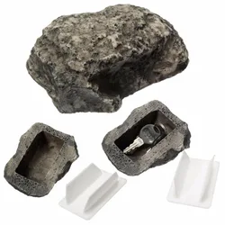 Caja Seguridad Piedra Hot Rock para Llaves de Repuesto Jardín