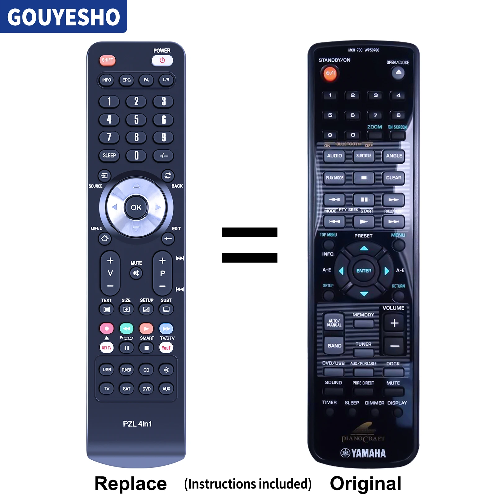 Control remoto MCR-730 para Yamaha, WP50760, PIANO CRAFT, DRX730, nuevo