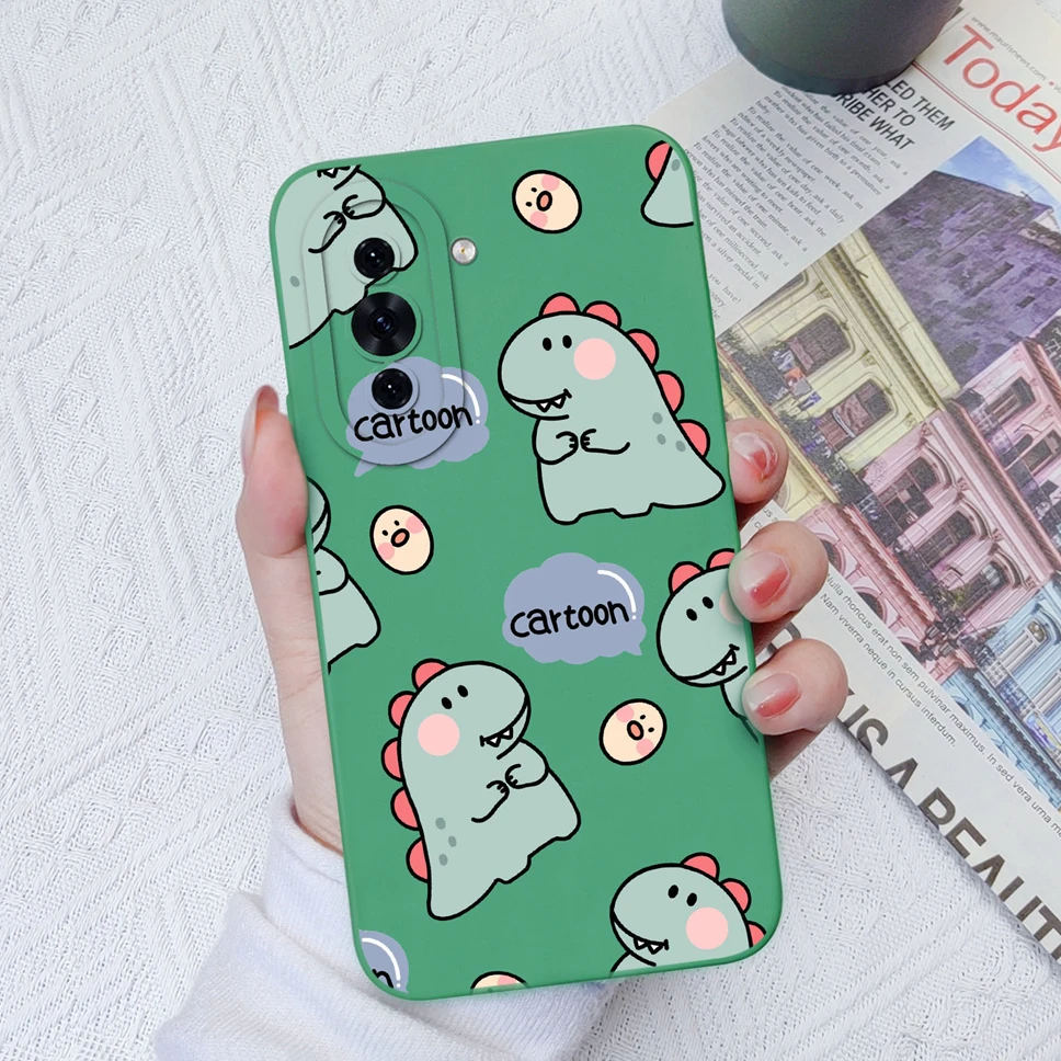 Fundas de teléfono para Huawei Nova 10, 10 Pro, 10 SE, líquido suave, encantadora funda de mano con gesto de corazón para Huawei Nova10 Pro 10SE - imagen 4