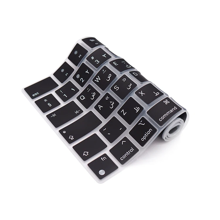 Cubierta de teclado árabe para Macbook Pro 14 Pro 16 2022 M2 A2779 A2780 EU US, silicona Pro14 16 2022 M2 - imagen 5