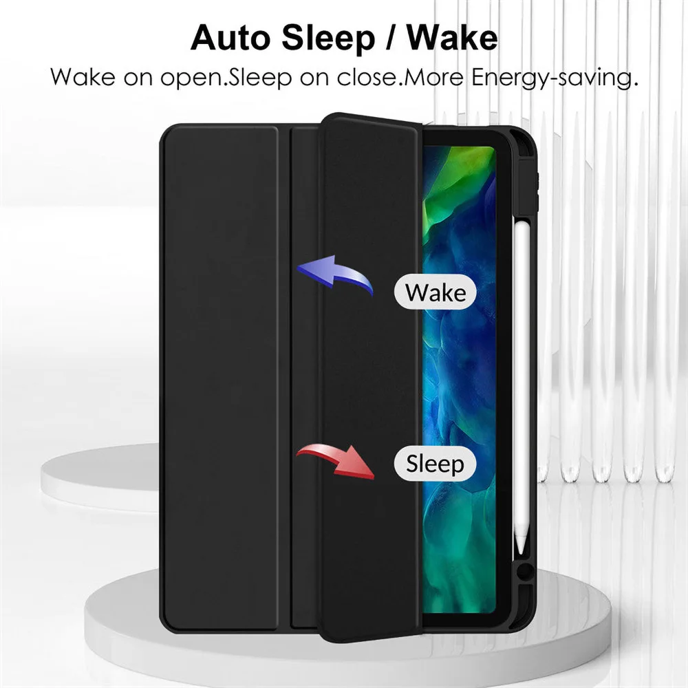 Para IPad Air 11 13 M3 M2 funda 2025 2024 para iPad A16 funda para 10/11a generación 10,9 Pro 11 13 M4 funda Mini 6 7 funda con soporte para lápiz - imagen 3