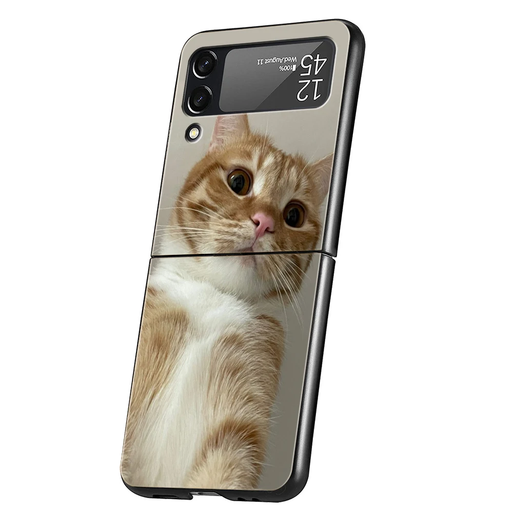 Funda de teléfono Koala para Samsung Galaxy Z Flip 3 4 5 6 7 PC plegable negro duro para Samsung Z Flip3 Flip4 Flip5 - imagen 5