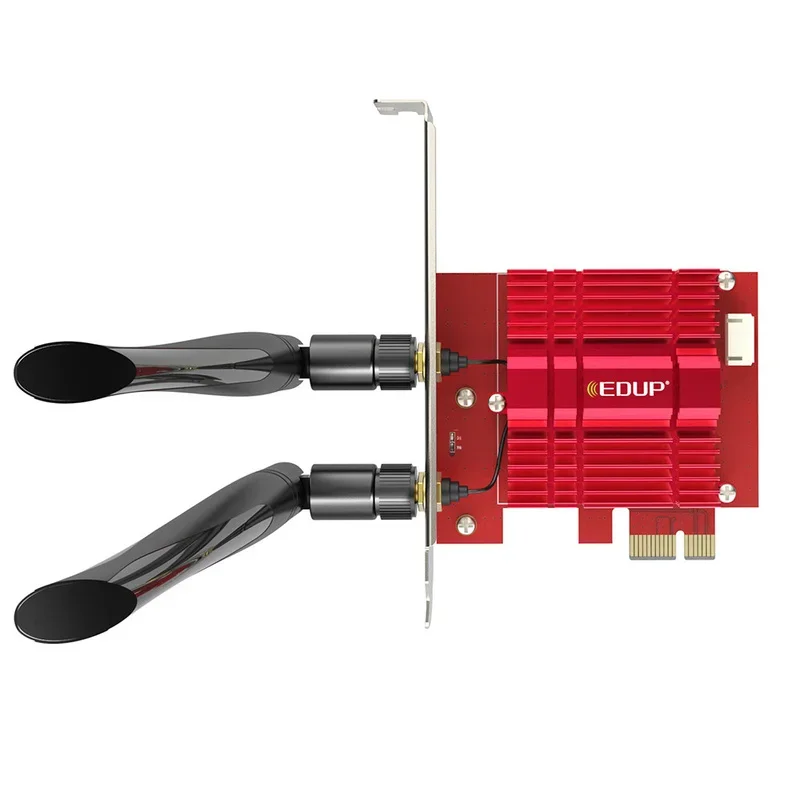 Adaptador de tarjeta de red Wifi PCIe, WiFi de escritorio inalámbrico, 6 chips, tarjeta Intel AX200, Bluetooth 5,1, banda Dual 2,4G/5G, red de 2974Mbps - imagen 4