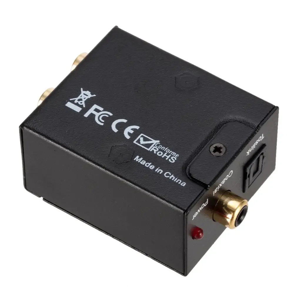 Convertidor de Audio Digital a analógico DAC SPDIF óptico Toslink señal Coaxial a R/L RCA Jack amplificador salida para HDTV PS4 Xbox - imagen 4