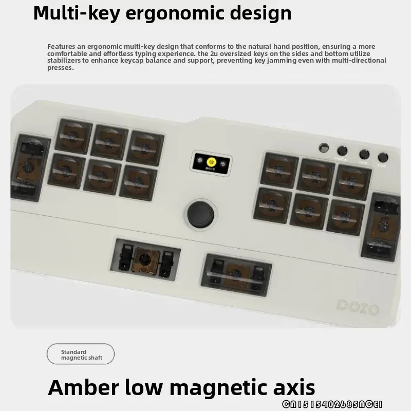 DOIO HITBOX KBGM M01 Mini teclado HE aleación de aluminio acrílico interruptor magnético bajo teclado de jugador OSU/DJMAX/Muse Dash/EZ2ON - imagen 5