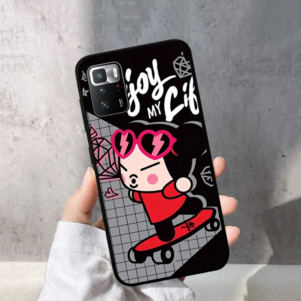 Funda de teléfono Pucca y Garu para Redmi Note 4X5 A 6 7 8 T 9 9S 10 11S 11Epro Poco M3 Pro - imagen 2