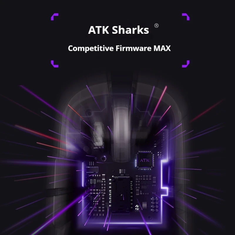 ATK Duckbill Ultra Gaming Mouse inalámbrico Paw3950 Ultra modo Dual ergonómico Esports Mouse 8000HZ NÓDICO 54H20 ratones ligeros - imagen 4