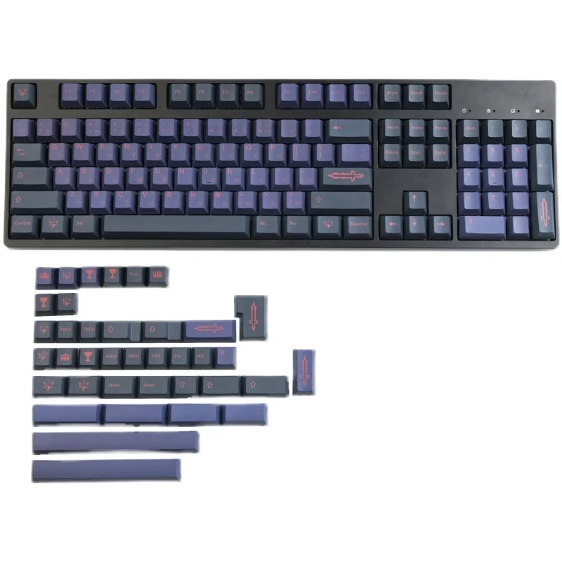 Teclas PBT GMK Alter Saber, sublimación de tinte, perfil de cereza, teclas clonadas GMK para teclados Cherry MX - imagen 5