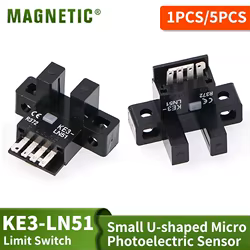 1/5 Uds KE3-LN51 interruptor de límite UV máquina plana pequeño Sensor micro fotoeléctrico en forma de U
