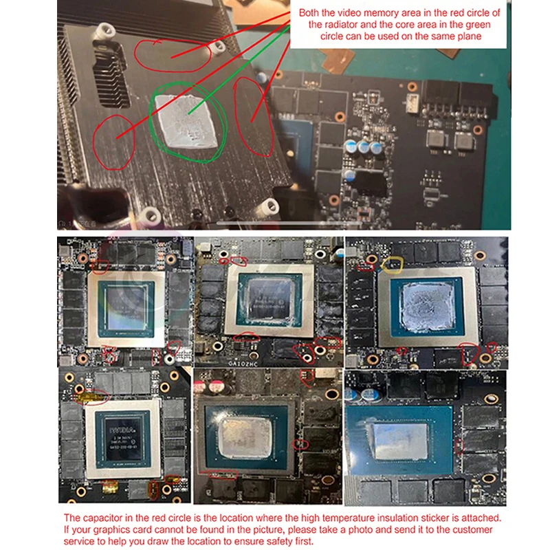 Disipador de calor de cobre VRAM para tarjeta gráfica, reemplazo de almohadilla térmica GPU para RTX 3090Ti / 4090 - imagen 5