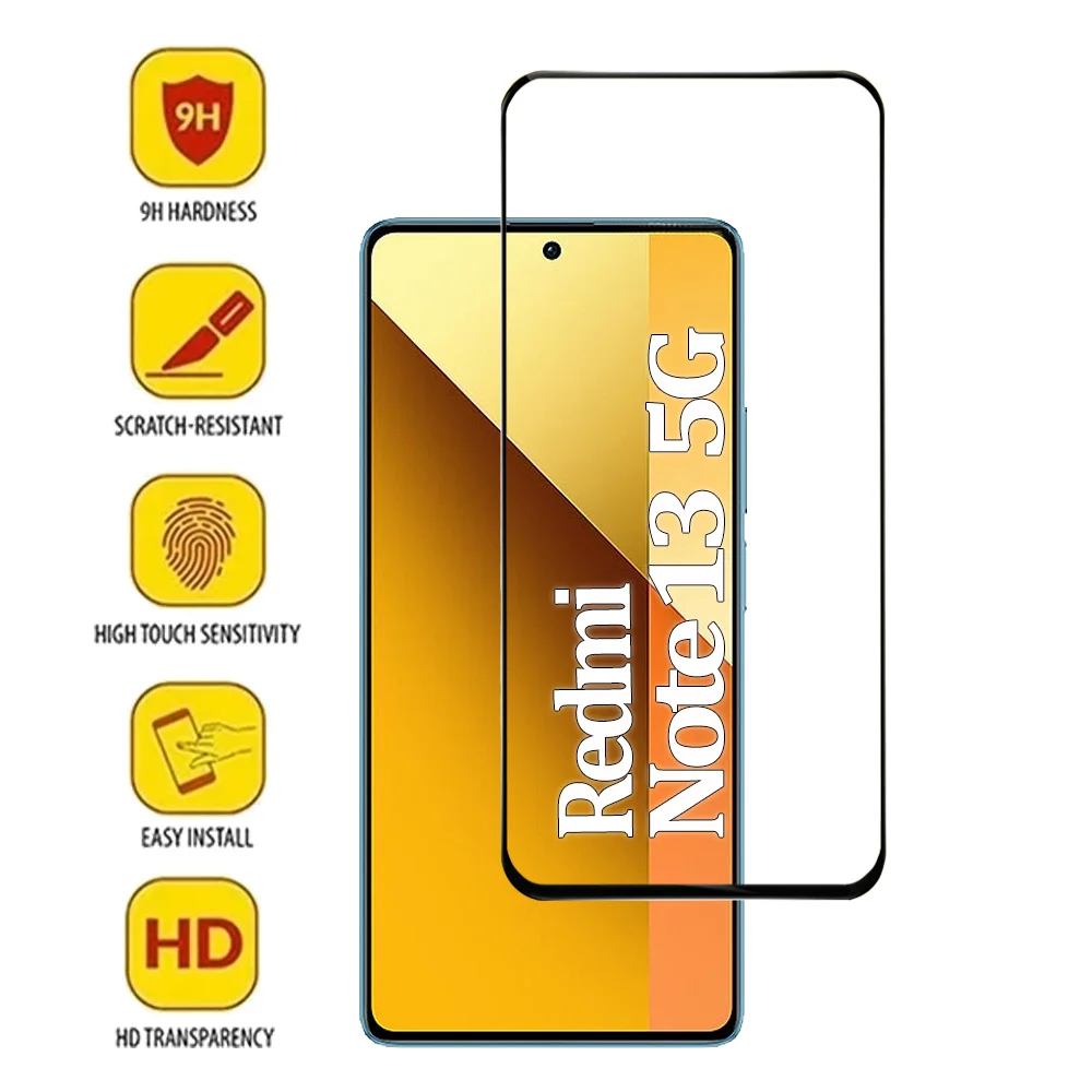 Vidrio Película De Protector para Redmi Note 14 13 Pro 5G Protectores De Pantalla Redmi Note13 12 11 10 Pro Cristal Templado y Cámara Note 12 Pro Plus Screen Glass Para Redmi Note 14 Película Frontal Teléfono - imagen 5