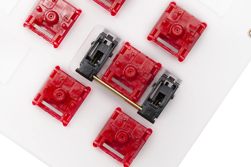 Everglide-estabilizador montado en placa de Panda V5 Black Knight chapado en oro para placa de teclado mecánico personalizada YC66 Zeeyoo 68 Womier - imagen 5