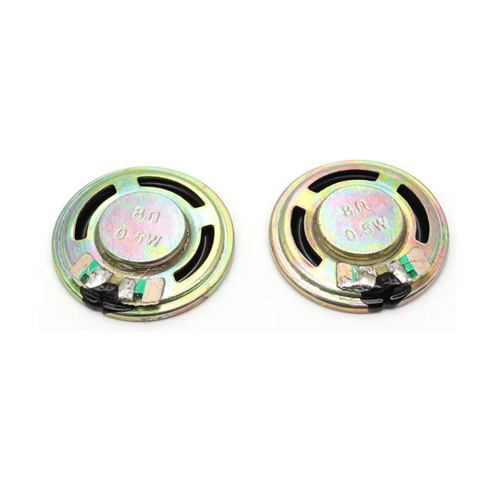 5 uds 0,5 W 8 Ohm altavoz 23mm de diámetro trompeta pequeña 0,5 vatios 8R espesor 5MM para juguetes/Monitor de presión arterial