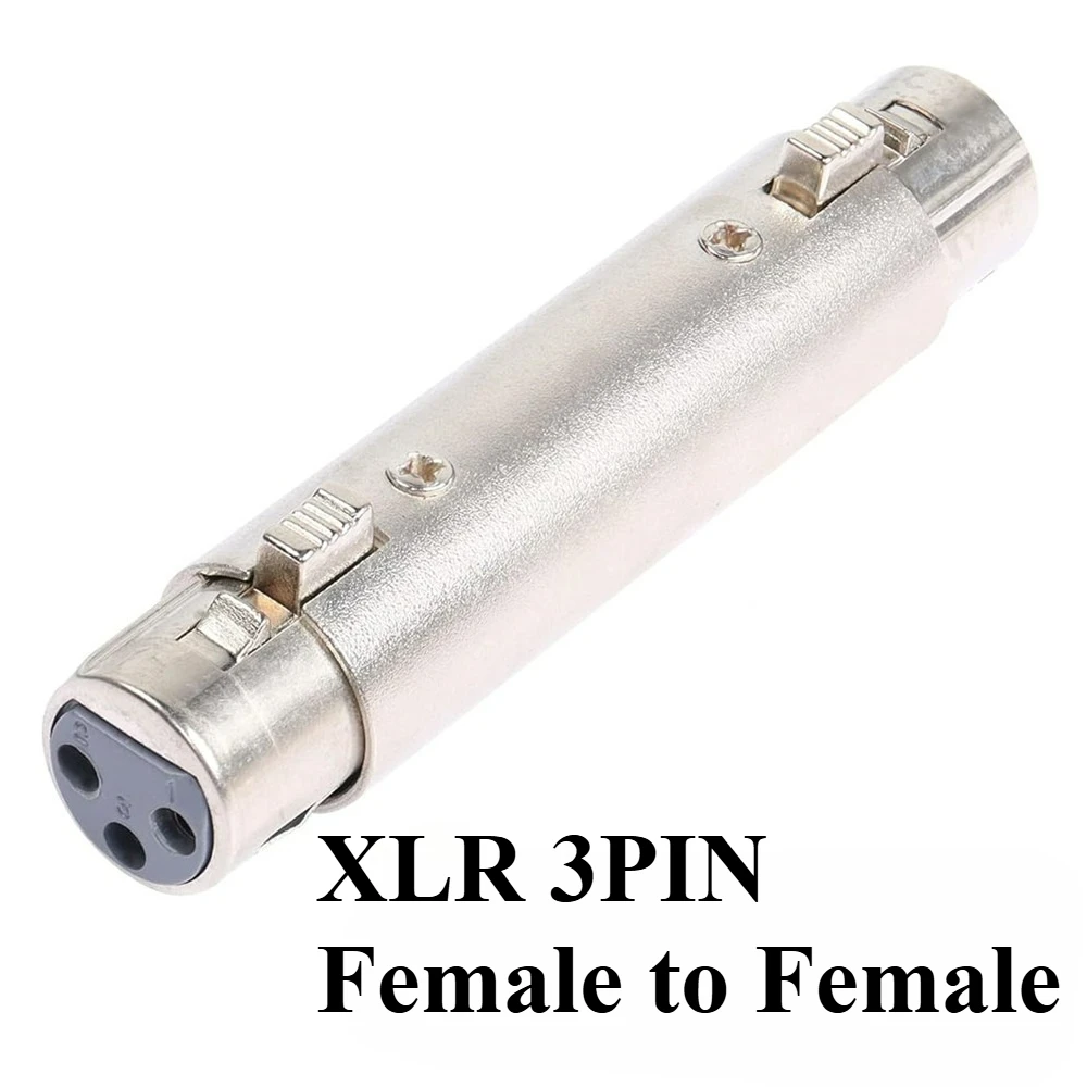 XLR 3 pines macho a macho, hembra a hembra, macho a hembra conector adaptador de audio XLR de 3 pines - imagen 4