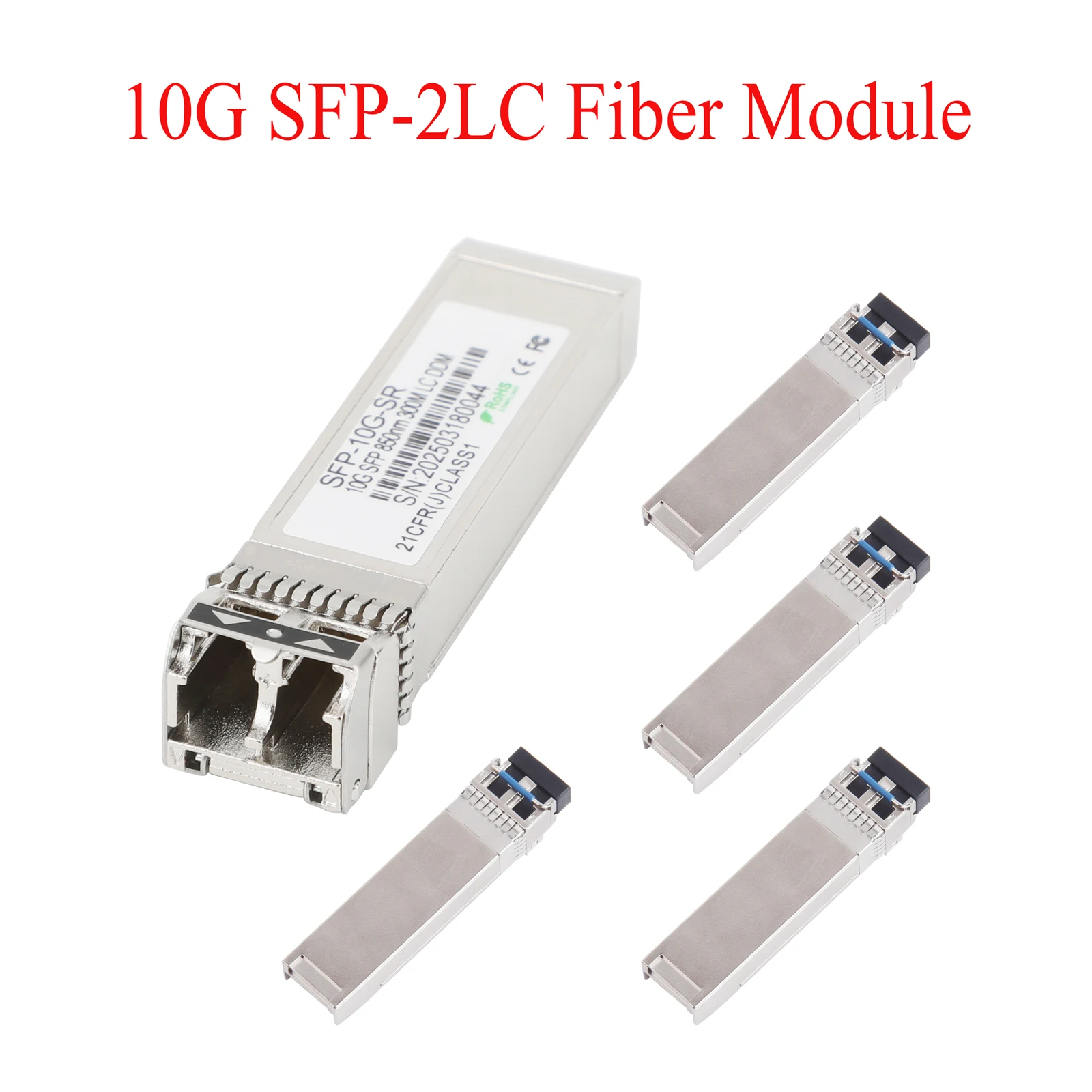 Módulo SFP 5 uds 10G-fibra única/multimodo, 2 transceptores LC dúplex 1310nm/1550nm para interruptores Cisco y Mikrotik - imagen 2