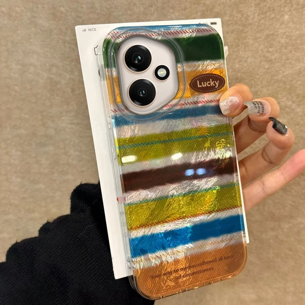  Funda de teléfono con bordes de rayas brillantes para Honor 400 200 90 Smart Pro Magic7 6 5 70 Lite X9a X9c X9b X8b X8a X8c X7c X7b X6c X6 - imagen 2