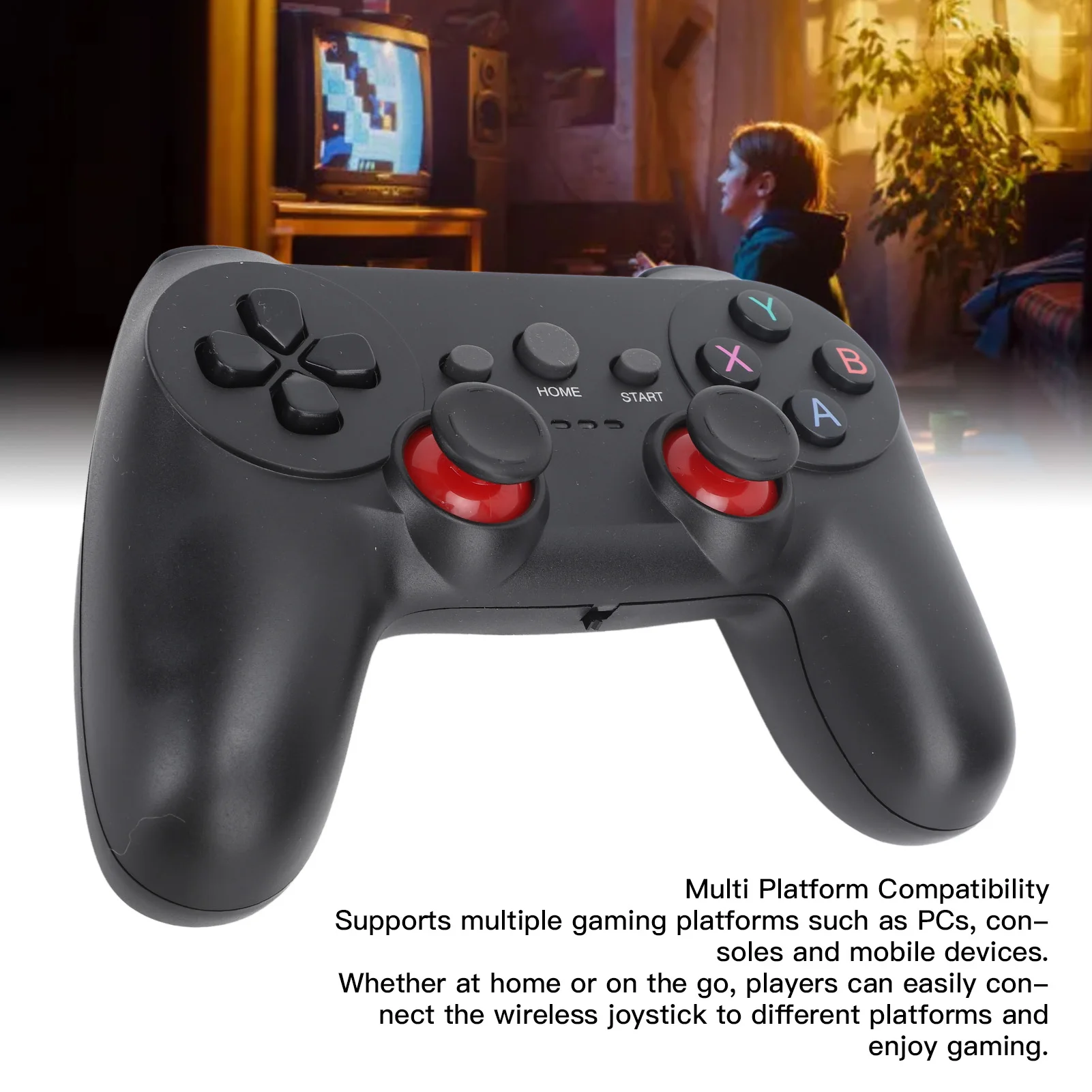 Controlador inalámbrico de 2,4G, controlador de juego inalámbrico de Control sensible con receptor USB para TV, ordenador, controlador de juego inalámbrico