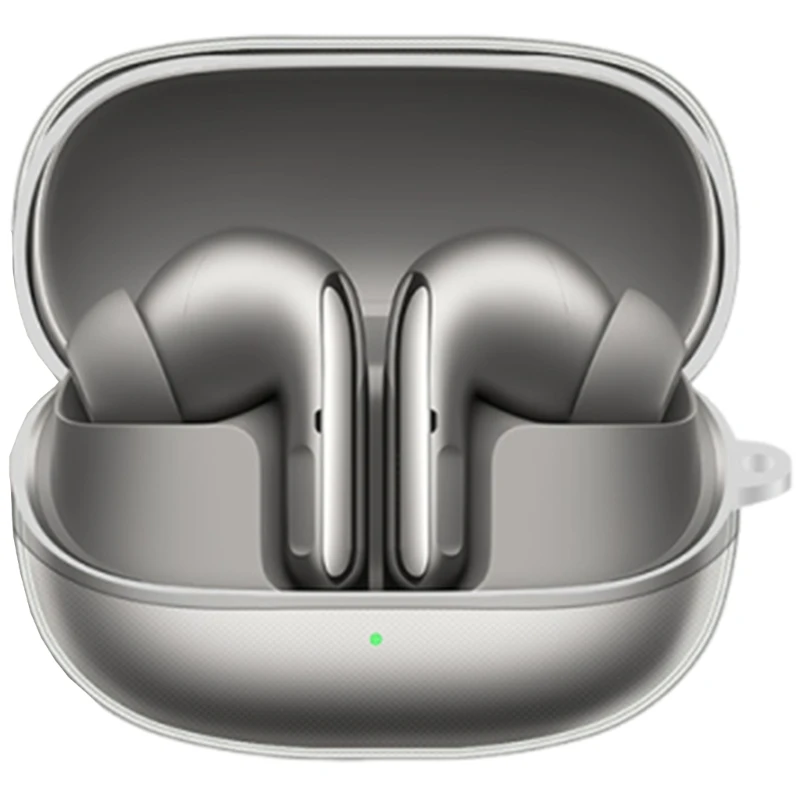Funda protectora para auriculares Xiaomi Buds 5 Pro, funda transparente a prueba de golpes de TPU suave para auriculares