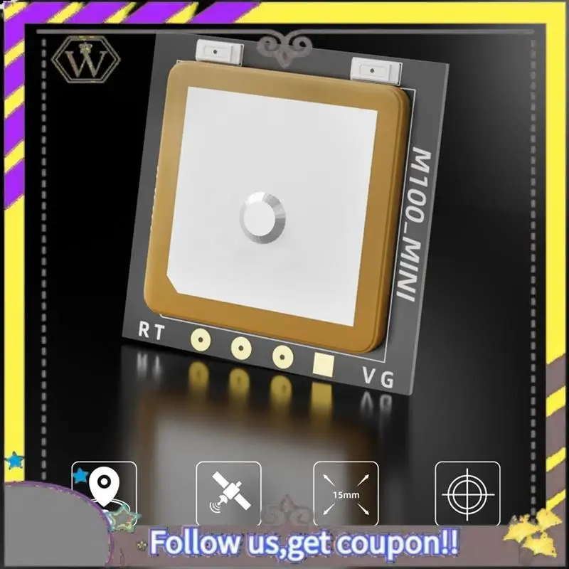 MINI módulo GPS AU33-M100, antena integrada, Chip UBLOX, posicionamiento de tres modos, 3,3 V-5V para Dron RC FPV - imagen 5