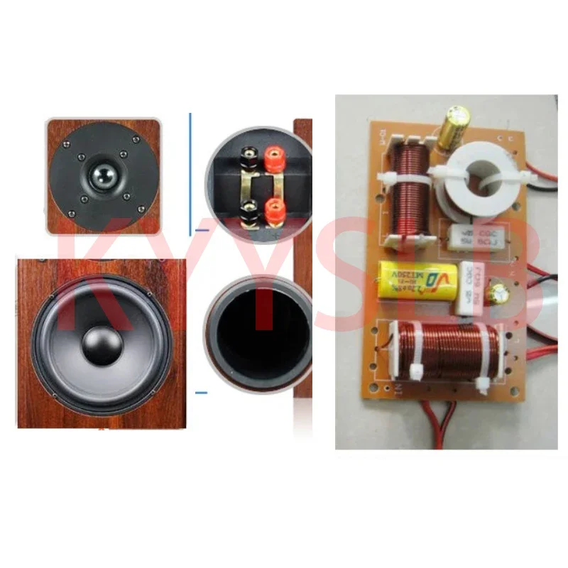 KYYSLB-altavoces para estantería de 8 pulgadas, altavoz envolvente Hifi de alta fidelidad, amplificador de sonido para música y Audio para el hogar, 300W - imagen 5