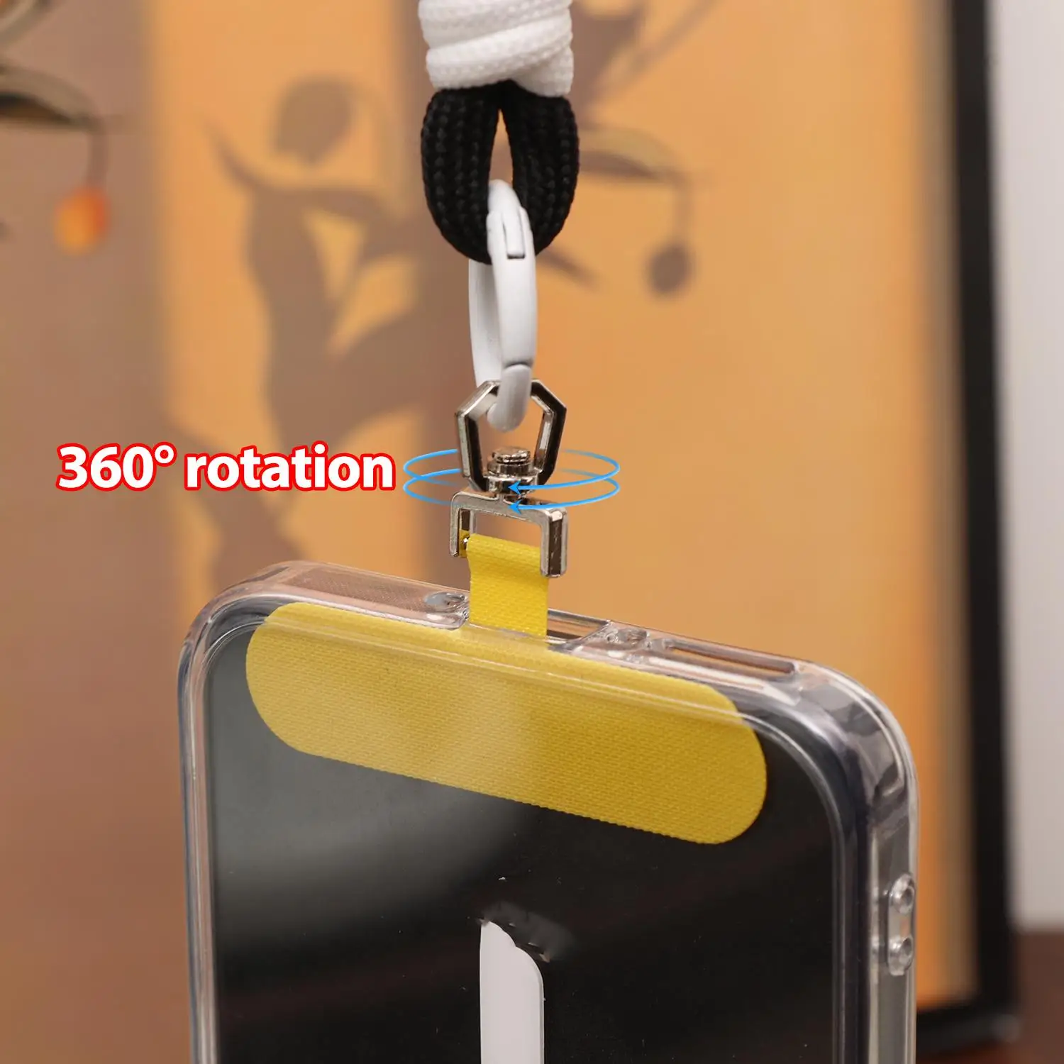 Cordón de Metal ultrafino para teléfono, parche giratorio de acero inoxidable, conector de correa para teléfono móvil, tarjeta de lengüeta de cordón colgante - imagen 5