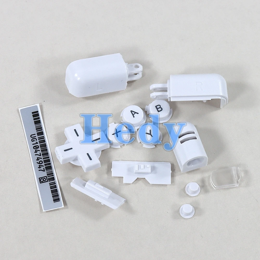 2 juegos de repuesto A B X Y L R D Pad botón cruzado juego completo de botones para DS Lite NDSL botones para Nintendo DS Lite para consola NDSL - imagen 3