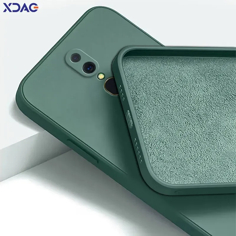 Funda cuadrada de silicona líquida para OPPO A9 2019 A9x F11 A5 2020 A11 A11x, funda protectora para cámara a prueba de golpes, funda suave para teléfono, bolsas de moda - imagen 3
