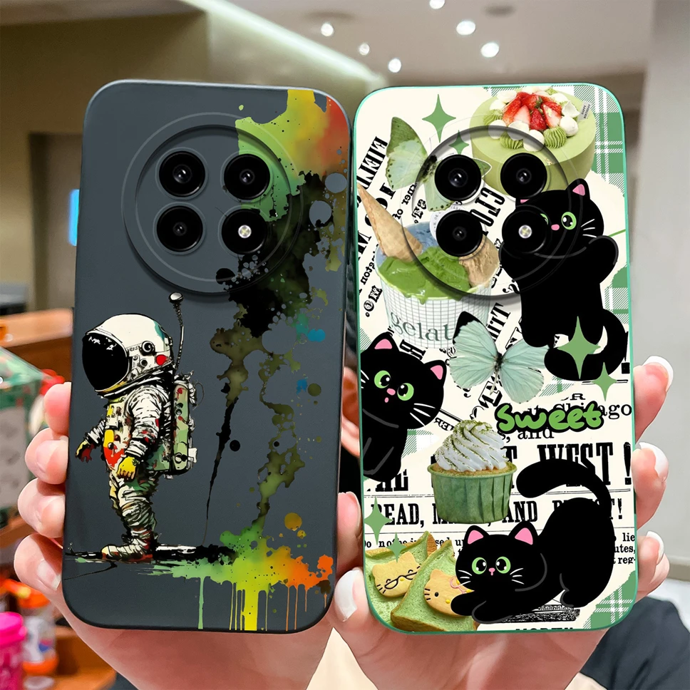 Funda de teléfono para Realme 13 Pro Plus 5G, cubierta trasera protectora de silicona suave a prueba de golpes, antideslizante, estilo estético a la moda - imagen 2