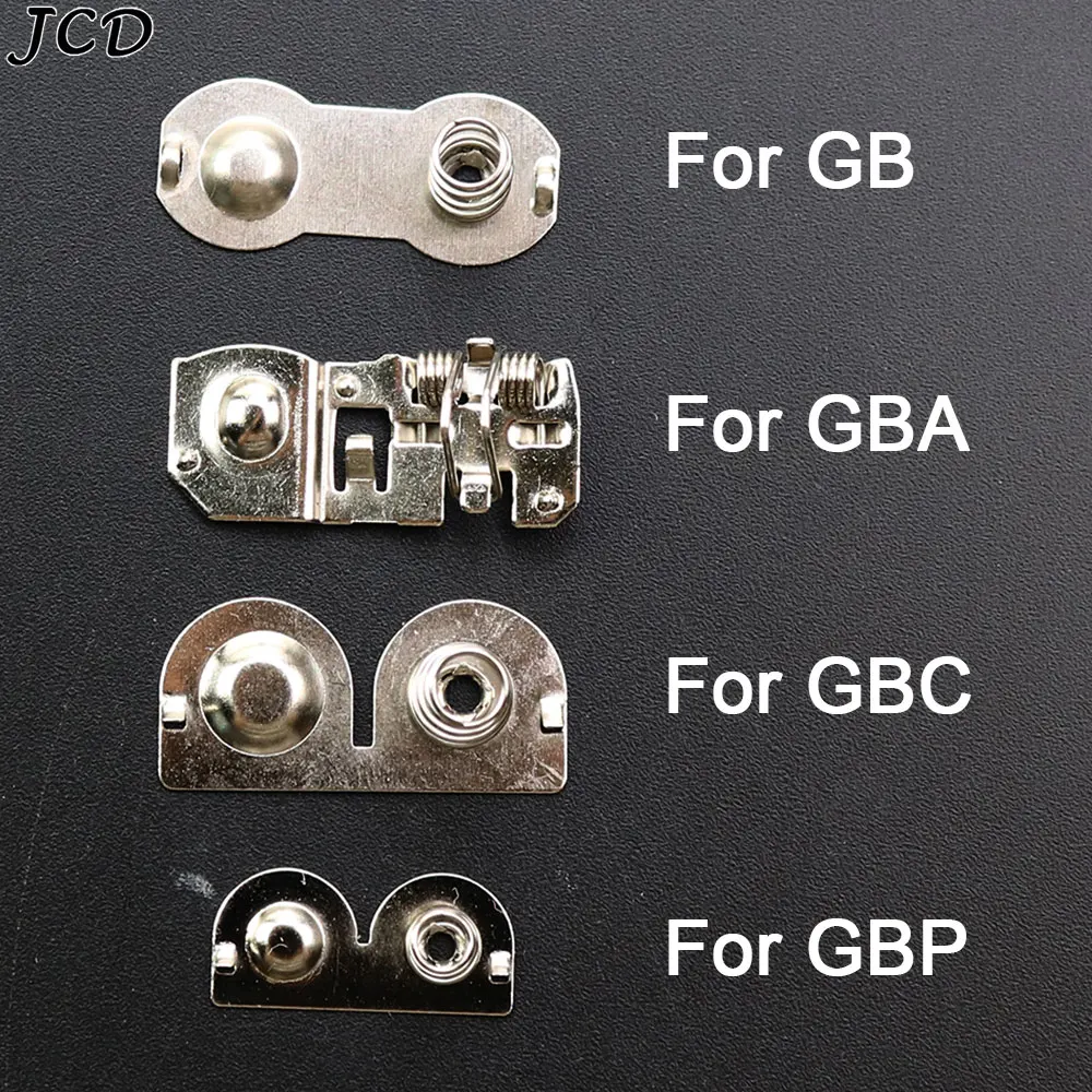 JCD 10 Uds terminales de batería contactos de resorte piezas de repuesto de resorte de batería para consola GameBoy Advance Color GB GBC GBA GBP