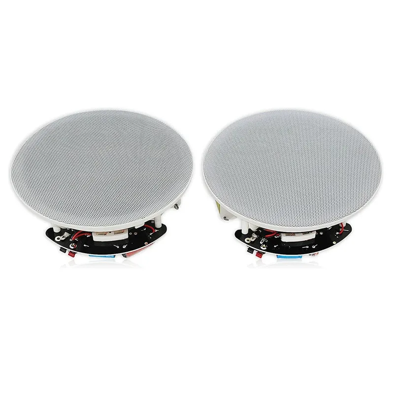 Herdio Altavoces de techo de 6,5 pulgadas Sistema de altavoces pasivos de 2 vías Subwoofer de cine en casa de 300 vatios Caja de sonido para interiores y exteriores Un par - imagen 2