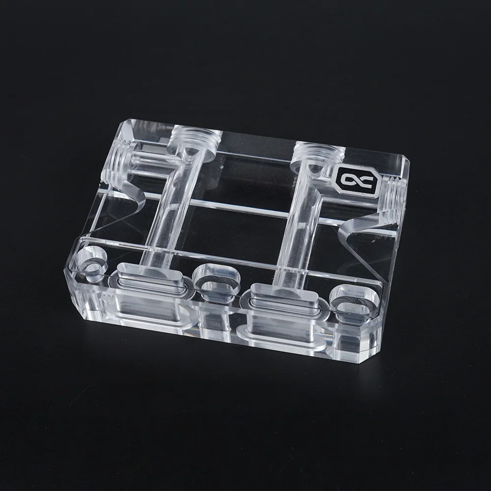 Alphacool GPU bloc d'eau utilisation Refit Terminal en forme de L, Module acrylique, abaisse la hauteur du refroidisseur VGA, G1/4"