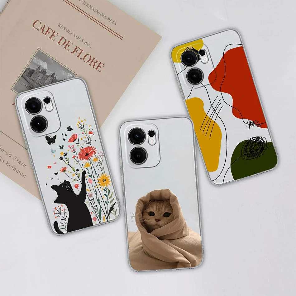 Funda transparente para Oppo Reno 13F 4G 5G, bolsas creativas transparentes para teléfono Oppo Reno13 F Reno 13 F, fundas blandas, funda trasera a prueba de golpes - imagen 3