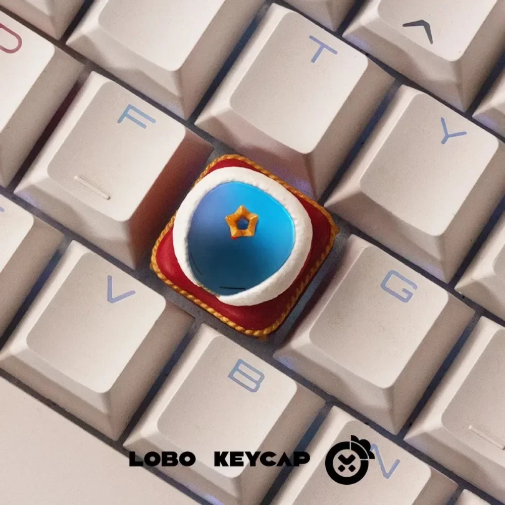 Tapa de teclado de resina personalizada con tema King SLM, tapa de tecla hecha a mano para accesorios de teclado mecánico, regalo 1UCherry MX Lucky65V2 - imagen 4