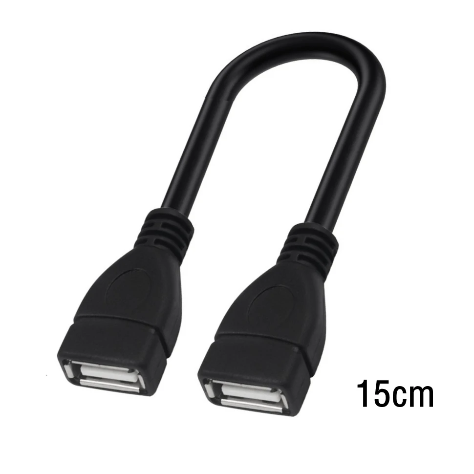 CABLE USB HEMBRA A HEMBRA 15 CM USB 2.0 TIPO A F/F ADAPTADOR Macho a Hembra Cable Corto 0.15 M