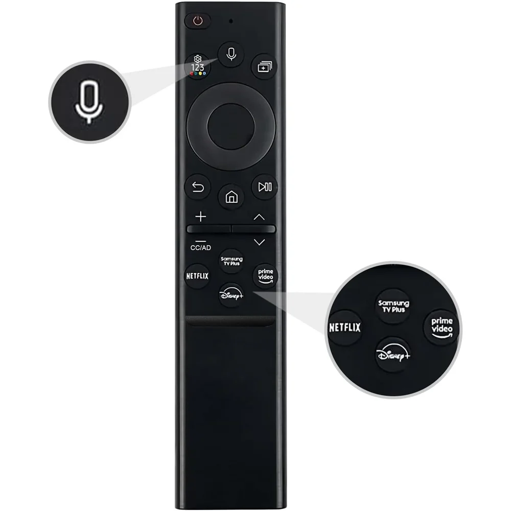 BN59-01385A Control remoto por voz para televisores Samsung Smart TV 2019-2023 Crystal UHD Neo QLED OLED 4K 8K Series (sin función solar)