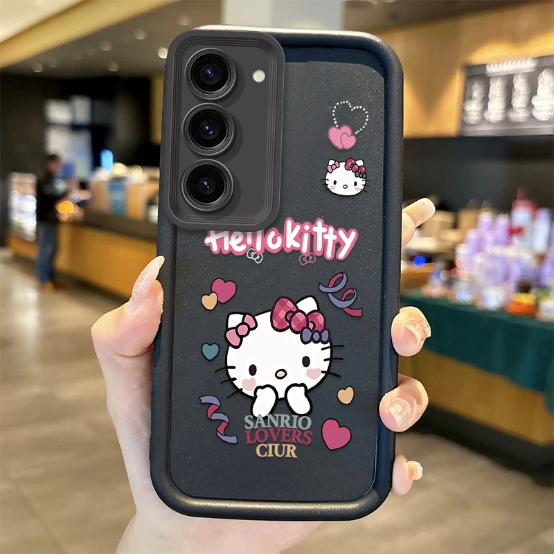 Preciosa funda blanda Sanrio Hello Kitty para Samsung Galaxy A35 A34 A33 A32 5G A31 A30 A24 A23 A22 A16 A12 A06 A03 M55 funda de silicona - imagen 3
