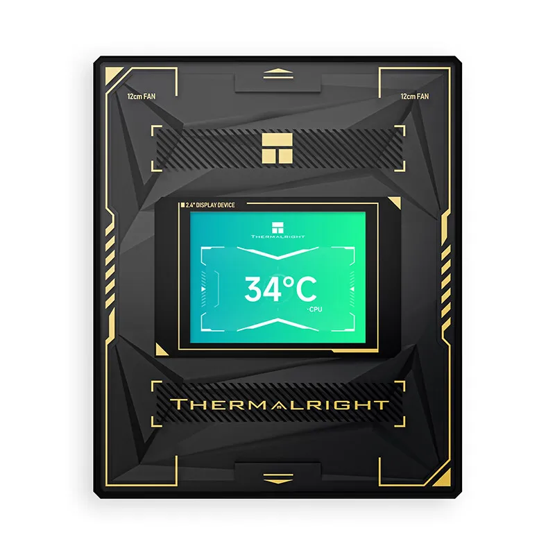 Thermalright Burst Assassin 120 VISION 6x6mm AGHP 4,0 Heatpipe Tower enfriador de aire 2,4 pulgadas IPS LCD para INTEL LGA1851 1700 AMD AM5 - imagen 4