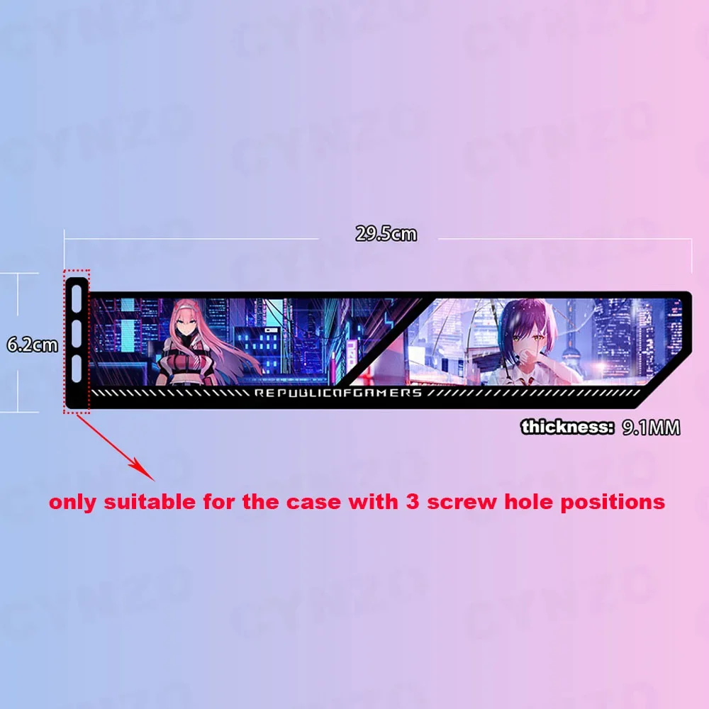 Soporte personalizado RGB VGA 5V/12V, soporte para tarjeta gráfica 5090 5080, gabinete de juegos decorar animación colorida soporte VGA AURA SYNC - imagen 2