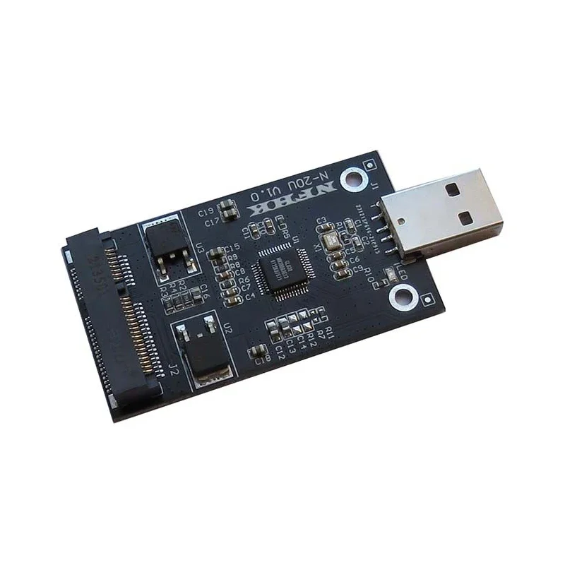 Adapter mSATA to USB Riser Card Converter Board mSATA External Case mSATA SSD to USB2.0 for PC Suppor 30*50 m-SATA SSD Hard Disk