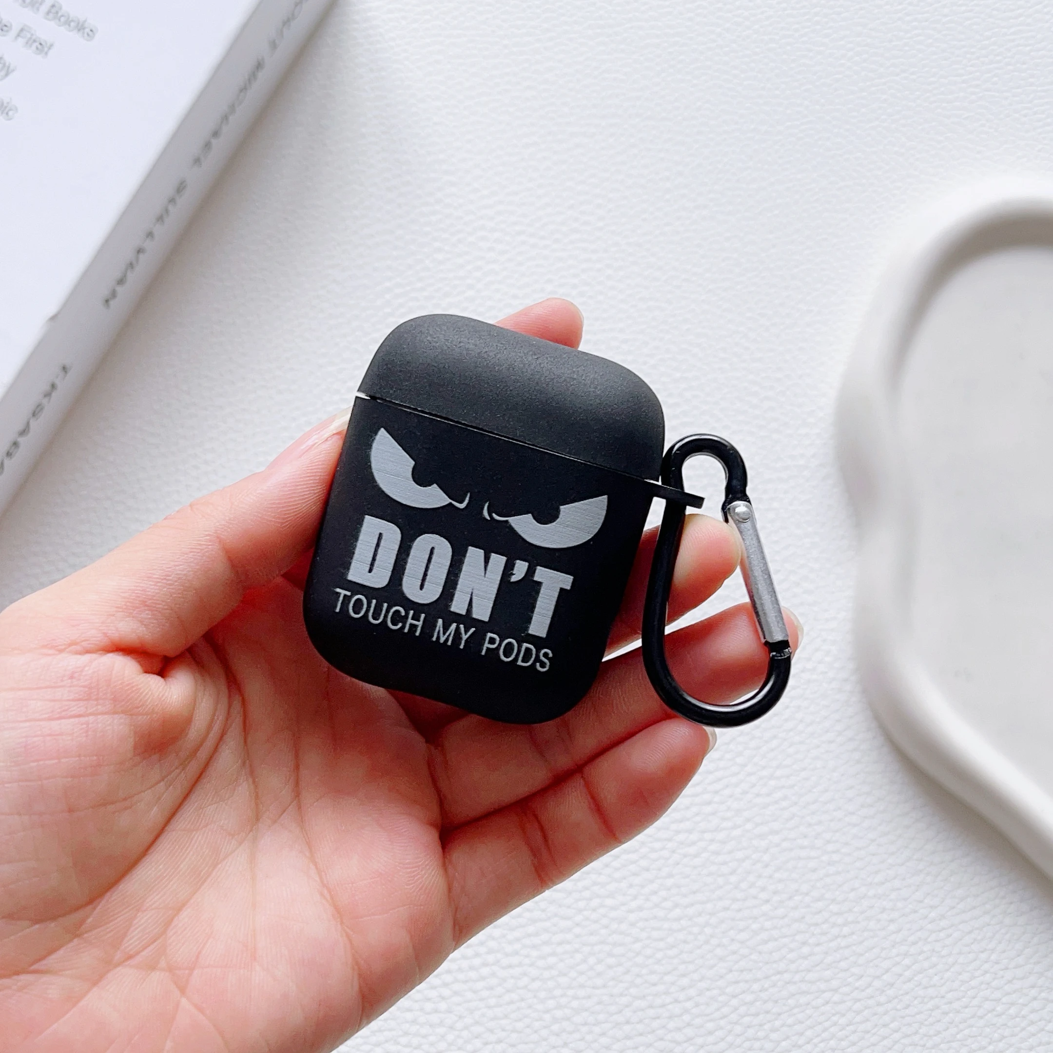 Cool Emoji patrones traje para Apple Airpods Pro 2nd 4 1/2/3 caja de auriculares Bluetooth para 18w/20w cabeza de carga funda protectora - imagen 4