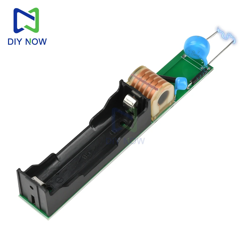 Módulo de alto voltaje de 20kV, bobina de descarga de batería integrada, circuito de refuerzo, módulo generador de arco, batería de litio 18650 - imagen 2