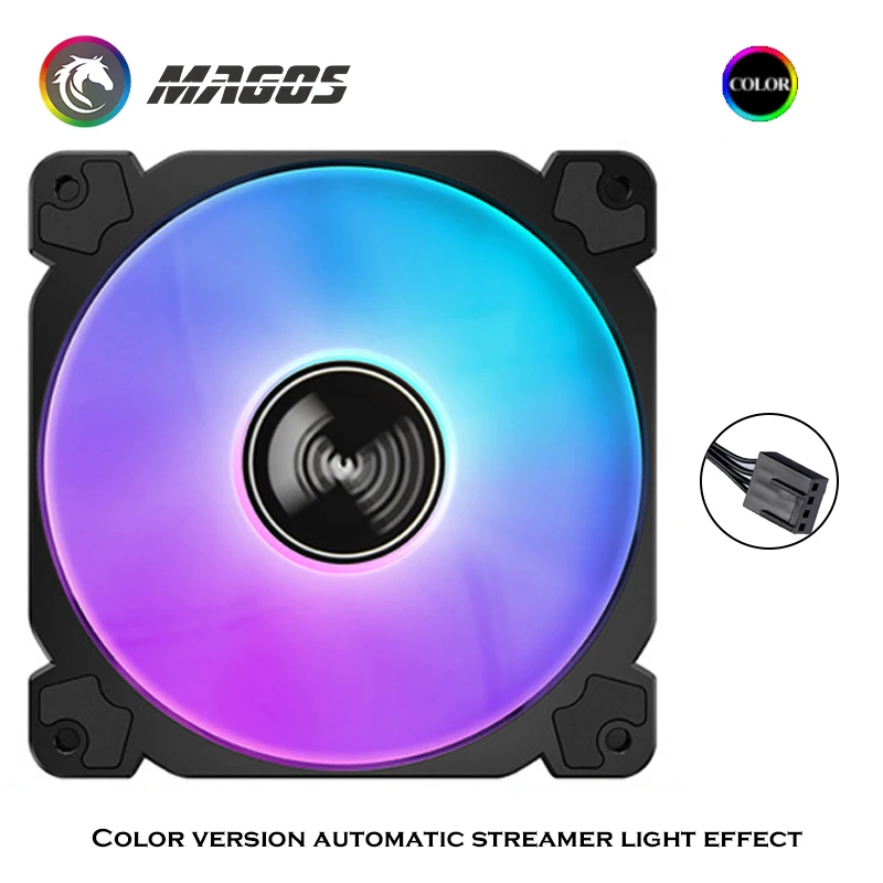 Jonsbo-ventilador de 9CM para PC, Enfriador de CPU RGB, radiador de 12V/ARGB 5V, compatible con M/B PWM, 4 pines, 900-2300rpm, negro/blanco, FR925 - imagen 3